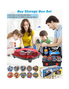 Conjunto de Juguetes Beyblade Desamvap 10 Trompos y Lanzadores 2