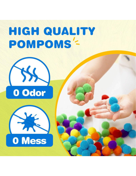 Kits de Manualidades YPLUS con Pompones - Arte para Niños 3+ Kits de Manualidades YPLUS con Pompones - Arte para Niños 3+