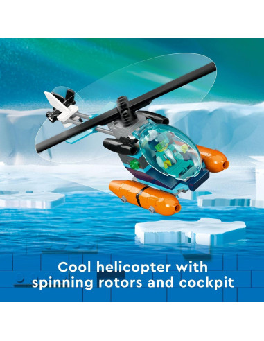LEGO Barco Explorador Ártico 60368 con Helicóptero y Orca