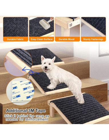 Rampa para perros In Hand 2-Pack antideslizante 30x26 cm