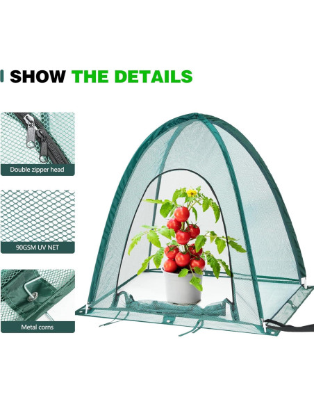 Cubierta de Malla para Plantas Toboom Garden 91x91cm - Protección UV y Animales Cubierta de Malla para Plantas Toboom Garden 91x91cm - Protección UV y Animales