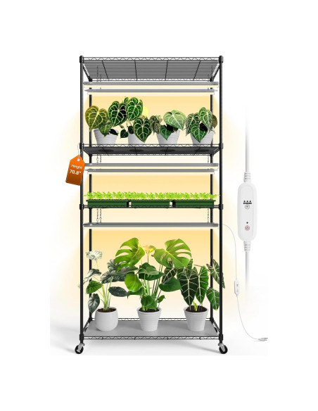 Estante para Plantas Bstrip con Luz de Crecimiento 180cm Estante para Plantas Bstrip con Luz de Crecimiento 180cm