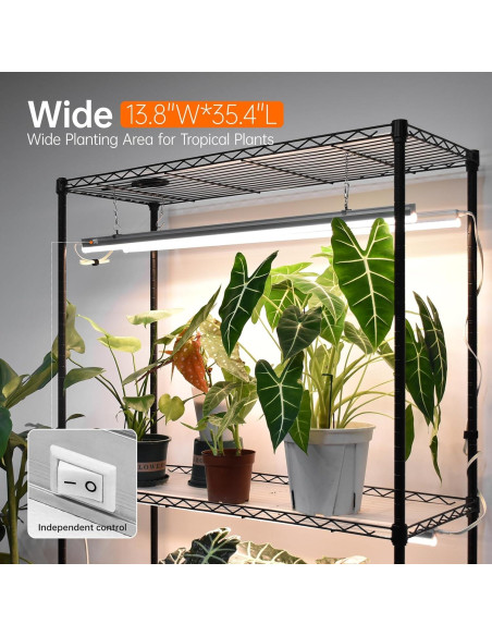 Estante para Plantas Bstrip con Luz de Crecimiento 180cm Estante para Plantas Bstrip con Luz de Crecimiento 180cm
