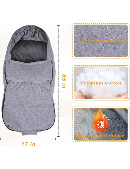 Bolsa de Abrigo Universal South to East para Cochecito 90x43 cm Bolsa de Abrigo Universal South to East para Cochecito 90x43 cm