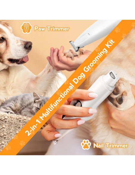 Recortadora de Patas y Uñas de Perro AIERSA Eléctrica 2 en 1 Recortadora de Patas y Uñas de Perro AIERSA Eléctrica 2 en 1