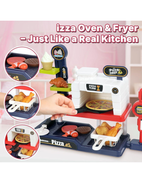Juego de Cocina de Pizza KiddoKraft - Set Completo para Niños Juego de Cocina de Pizza KiddoKraft - Set Completo para Niños