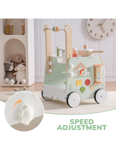 Andador para Bebés ROBOTIME con Actividades, Ajustable, 10+ Meses Andador para Bebés ROBOTIME con Actividades, Ajustable, 10+ Meses