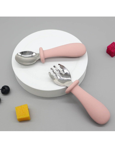 Plato Dividido de Silicona DEMVEK con Utensilios para Bebés