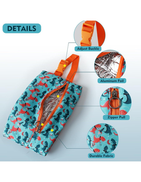 Bolsa de Snack Aislada Maplerich JBK 5L para Niños - Astronautas Bolsa de Snack Aislada Maplerich JBK 5L para Niños - Astronautas