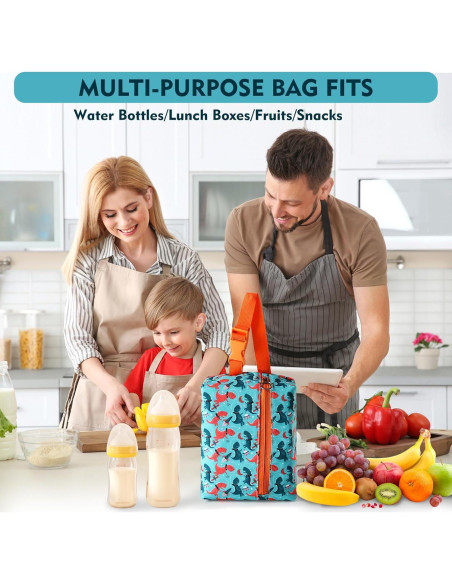 Bolsa de Snack Aislada Maplerich JBK 5L para Niños - Astronautas Bolsa de Snack Aislada Maplerich JBK 5L para Niños - Astronautas