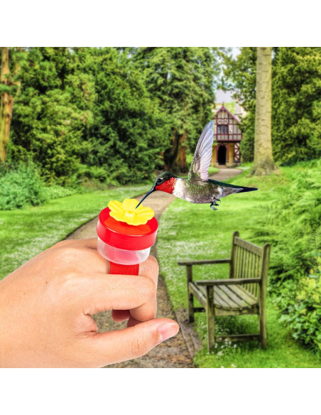 Alimentador de colibrí de mano ZHBDMGK 4Pcs con cepillos Alimentador de colibrí de mano ZHBDMGK 4Pcs con cepillos