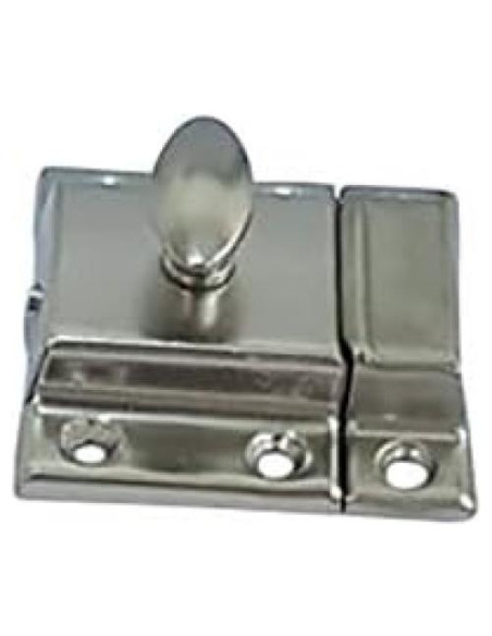 Cerradura de Gabinete Ovalada QCAA Cromada 5.46x5.58cm Cerradura de Gabinete Ovalada QCAA Cromada 5.46x5.58cm