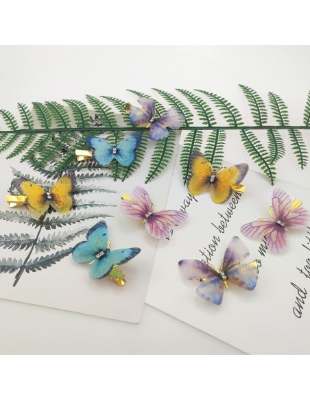 30 Clips de Pelo Mariposa Coloridos Jaczora - Accesorios de Moda 30 Clips de Pelo Mariposa Coloridos Jaczora - Accesorios de Moda