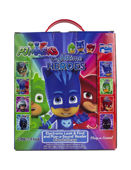 PJ Masks Catboy, Owlette, Gekko and More! - Me Reader Electronic Reader and 8 Sound Book Library - PI Kids PJ Masks Catboy, Owlette, Gekko and More! - Me Reader Electronic Reader and 8 Sound Book Library - PI Kids