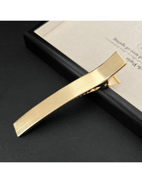 Pinza de Pelo Cocodrilo Dorada TUCEWP 12.2 cm Fuerte Sujeción Pinza de Pelo Cocodrilo Dorada TUCEWP 12.2 cm Fuerte Sujeción