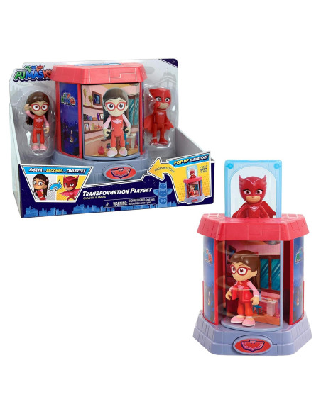 Set de Figuras Transformadoras PJ Masks Just Play Owlette 7.62 cm Set de Figuras Transformadoras PJ Masks Just Play Owlette 7.62 cm