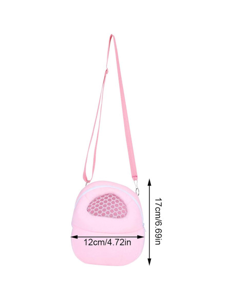 Bolsa Transportadora para Cobayas Tiiyee Rosa Transpirable Bolsa Transportadora para Cobayas Tiiyee Rosa Transpirable