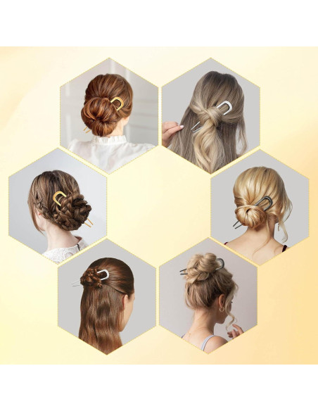 Pinzas Francesas para el Cabello Btcum - 3 Pcs Metálicas 13.97 cm Pinzas Francesas para el Cabello Btcum - 3 Pcs Metálicas 13.97 cm