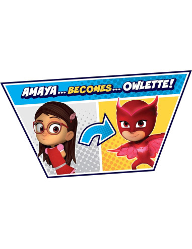 Set de Figuras Transformadoras PJ Masks Just Play Owlette 7.62 cm