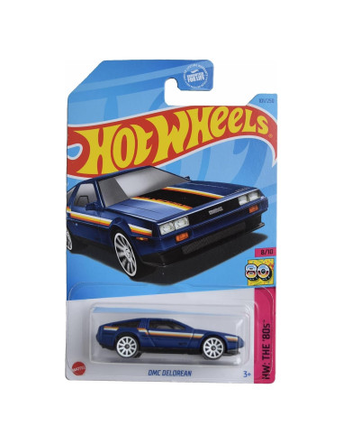 Auto de colección Hot Wheels DMC Delorean 1:64 Azul