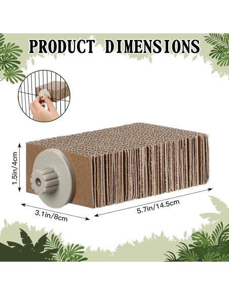 Juguete de Masticar para Aves Skyygemm - 2 Piezas 14.5x8x4cm Juguete de Masticar para Aves Skyygemm - 2 Piezas 14.5x8x4cm