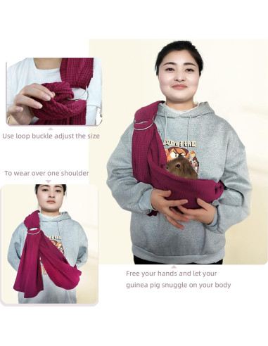 Bolsa de Transporte para Cobayas Tinkare con Correa Ajustable