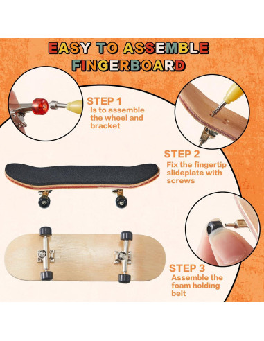 Kit de Accesorios para Fingerboard Jexine - 6 Sets Coloridos
