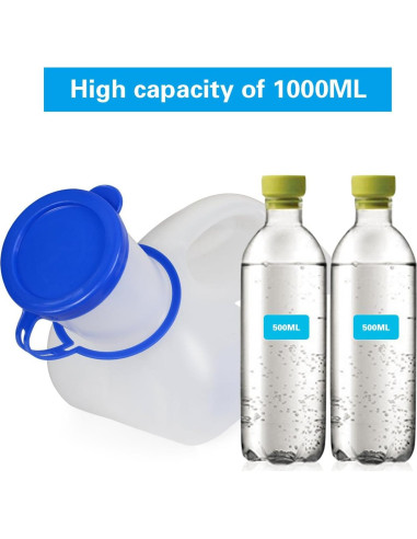 Orinal Unisex AWOKEN 1000ml Botella Plástica a Prueba de Fugas