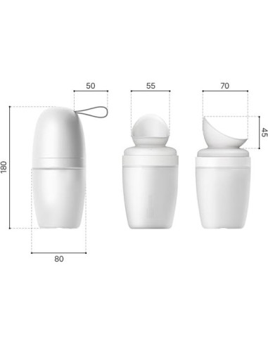 Orinal Portátil DURI para Bebés Unisex 330ml Naranja