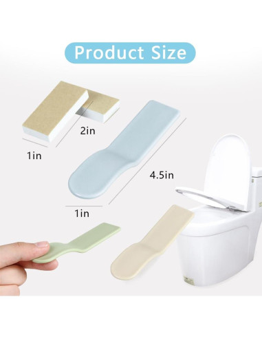 Levantador de Asiento de Inodoro Genérico Set de 4 Multicolor