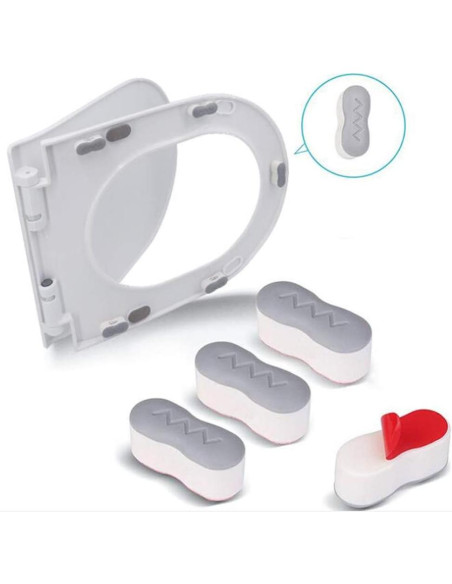 Amortiguadores de Asiento de Inodoro QUUPY 8 Piezas Adhesivos Amortiguadores de Asiento de Inodoro QUUPY 8 Piezas Adhesivos