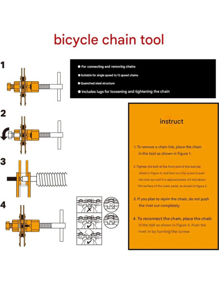 Kit de Herramientas Rompedor de Cadenas Chrisphil Profesional Kit de Herramientas Rompedor de Cadenas Chrisphil Profesional