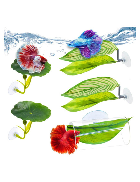 Juego de Accesorios para Acuario Betta BaoZqua 5 Piezas Juego de Accesorios para Acuario Betta BaoZqua 5 Piezas