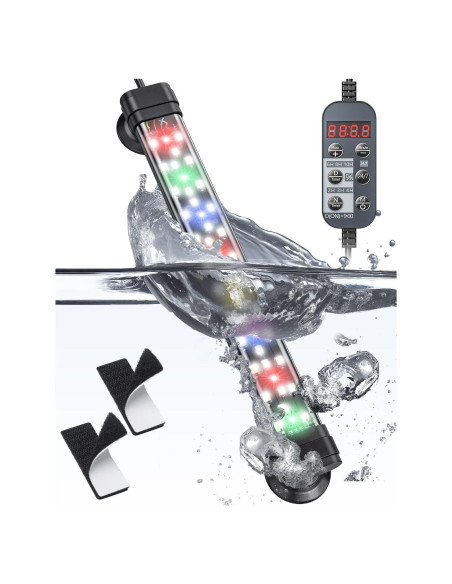 Luz LED para Acuario Pawfly 20 cm Espectro Completo 24/7 Luz LED para Acuario Pawfly 20 cm Espectro Completo 24/7