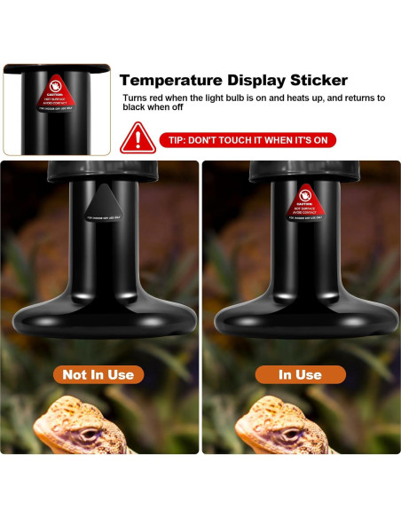 MIXJOY Lámpara de Calor para Reptiles 150W Cerámica 2Pack MIXJOY Lámpara de Calor para Reptiles 150W Cerámica 2Pack