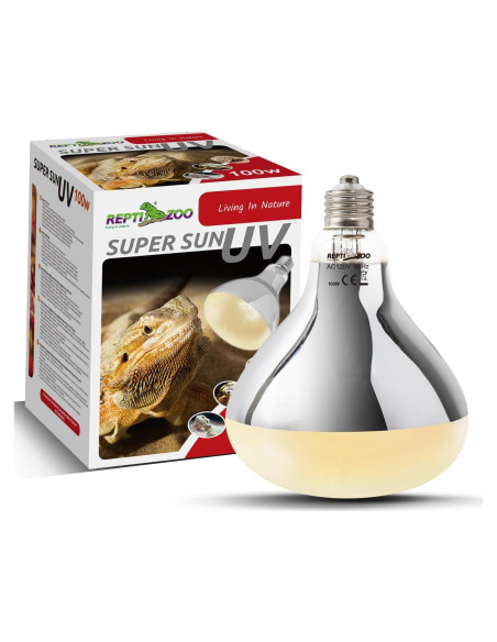Lámpara de Calor REPTI ZOO 100W UVA UVB para Reptiles Lámpara de Calor REPTI ZOO 100W UVA UVB para Reptiles