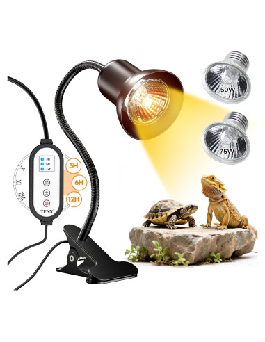 Lámpara de Calor para Reptiles TFNN con Temporizador 50W 75W
