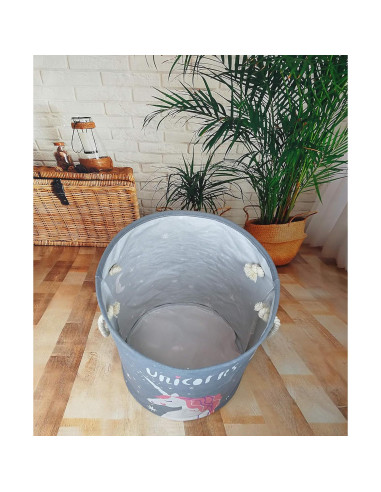 Cesta de Lavandería Infantil VAIVUSTO Unicornio 63L Impermeable
