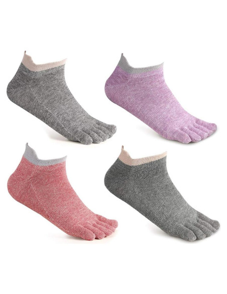 Calcetines de Dedos Cortos Meaiguo para Mujeres 5-9 Multicolor Calcetines de Dedos Cortos Meaiguo para Mujeres 5-9 Multicolor
