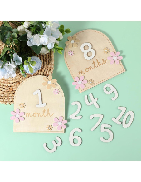 Tarjetas de Hitos Mensuales para Bebés Beeveer - Madera Bohemia Tarjetas de Hitos Mensuales para Bebés Beeveer - Madera Bohemia