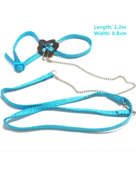 Arnés y Correa Ajustable para Reptiles Sawyd 1.2m Azul Arnés y Correa Ajustable para Reptiles Sawyd 1.2m Azul
