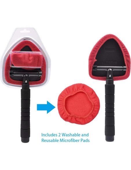 Limpiaparabrisas AutoEC con Mango Extensible y 2 Fundas Microfibra Limpiaparabrisas AutoEC con Mango Extensible y 2 Fundas Microfibra
