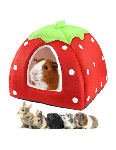 Cama para Cobaya Mygeromon Estilo Fresa Lavable 24.89x24.89cm