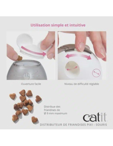 Dispensador de Golosinas Catit PIXI para Gatos - Juguete Interactivo