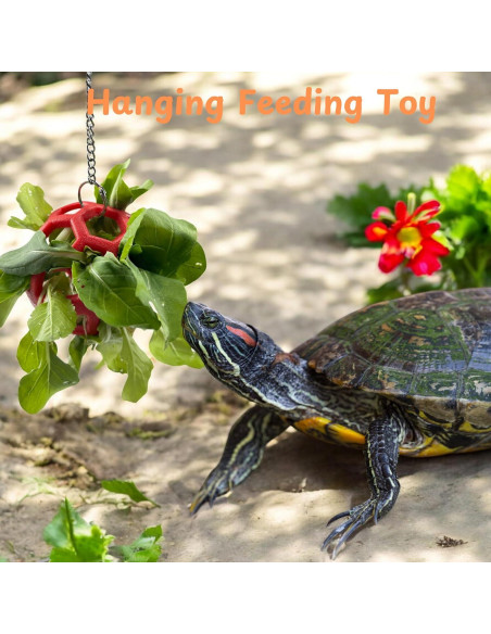 Bola de Alimentación para Tortugas Homedy Roja 9 cm Bola de Alimentación para Tortugas Homedy Roja 9 cm