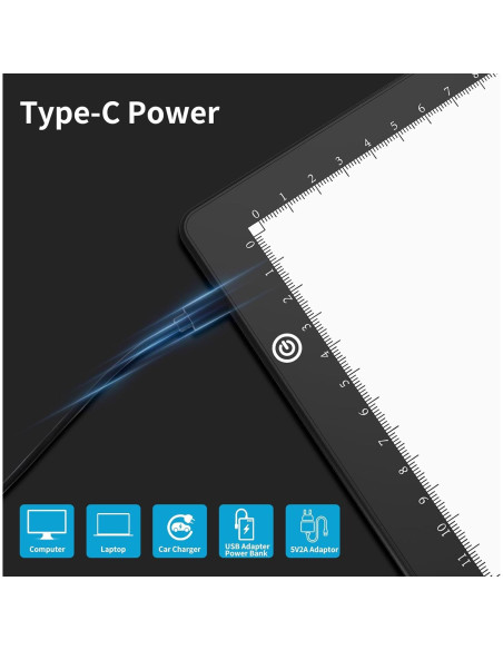 Caja de Luz LED Elice A4 para Calcar y Dibujar, Brillo Ajustable Caja de Luz LED Elice A4 para Calcar y Dibujar, Brillo Ajustable