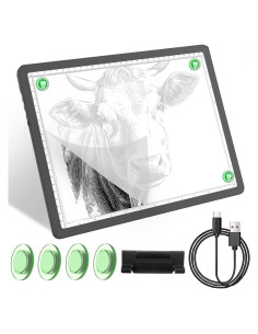 Caja de Luz A4 Recargable YINGWOND 9000LUX Ajustable