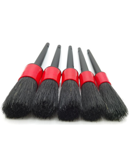Juego de Cepillos para Detallar Autos Femryer - 5 Piezas de Pelo de Jabalí Juego de Cepillos para Detallar Autos Femryer - 5 Piezas de Pelo de Jabalí