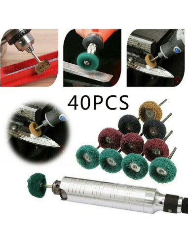 Juego de Ruedas Abrasivas Rocaris 40 Piezas 25mm para Pulido