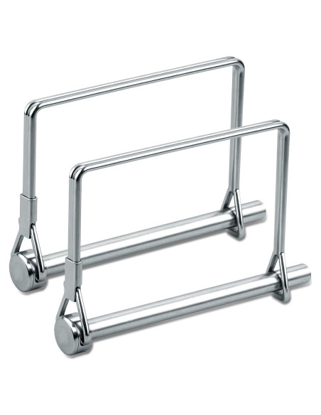 Pasador de Enganche Cuadrado 2 Pcs LUSTRIB 14x20 cm Acero Pasador de Enganche Cuadrado 2 Pcs LUSTRIB 14x20 cm Acero